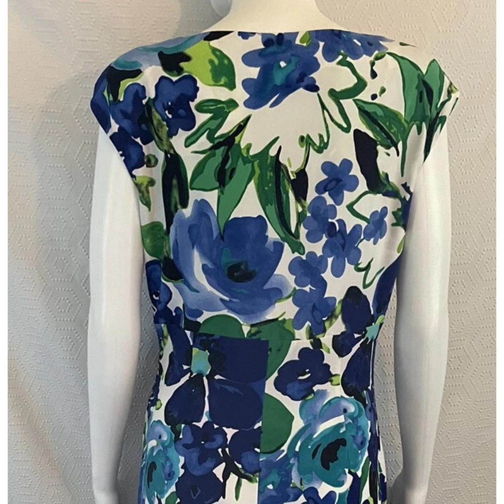 Ralph Lauren Vibrant Blue and Green Midi Dress - Picture 3 of 16